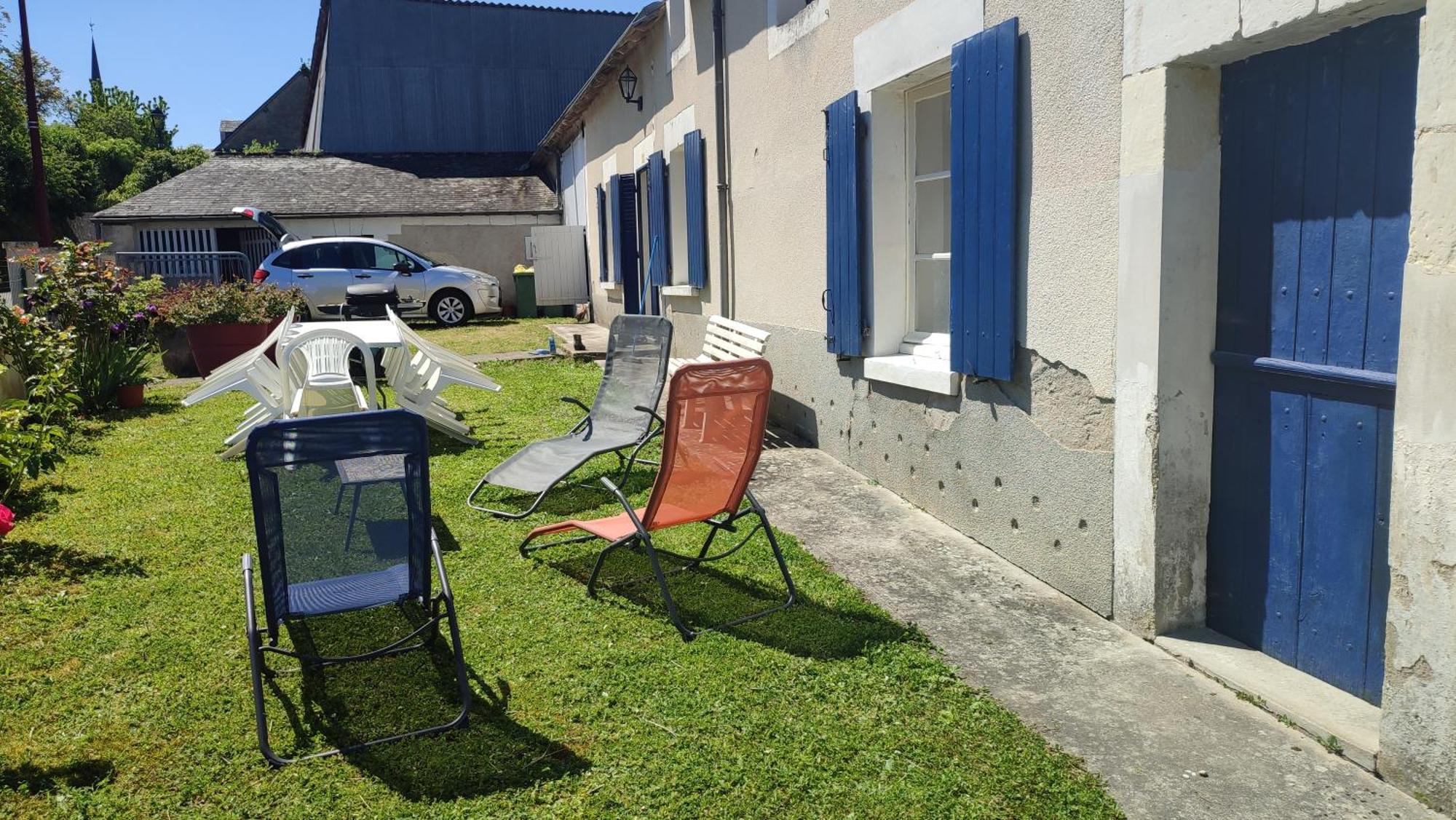 Maison Plain Pied, 2 Chambres, Longere Typique , Fraiche, Dans Bourg Avec Tous Commerces Luçay-le-Mâle Exterior foto